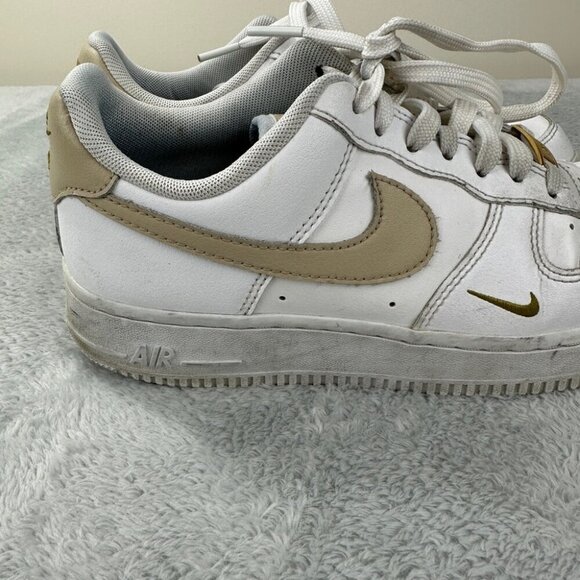 Nike Air Force 1 Essential White Beige Women’s Size 7.5 US - CZ0270-105 Sneakers - Picture 10 of 14